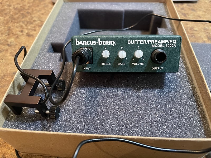 BarcusBerry Upright Bass Piezo Transducer & Preamp Reverb