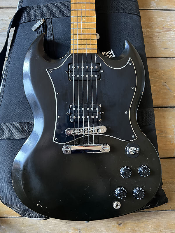 ギター Gibson SG Special Raw Power Gibson SG Raw Power 2009 Satin Ebony USA – Guitarzilla