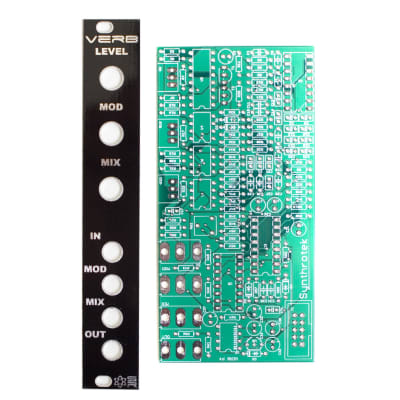 Synthrotek VERB PCB and Panel - Eurorack Reverb Module PCB Set image 1