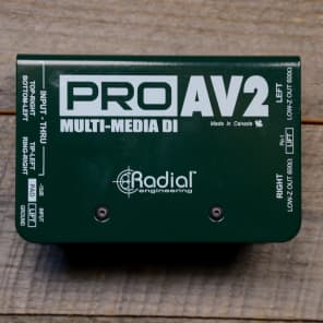 Radial ProAV2 Passive Stereo Multimedia DI Box