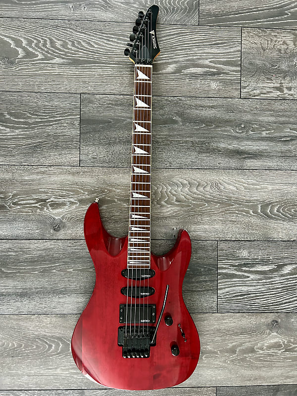 Samick Superstrat Floyd Rose 1994 Trans Red Reverb 4812