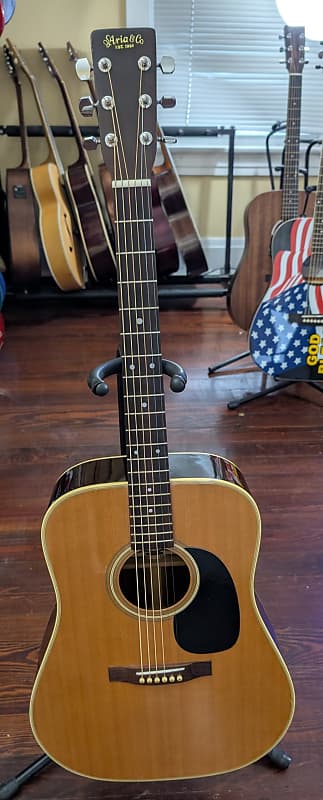 お歳暮 人気 Guitar Acoustic Dreadnought W-180 Aria Vintage MIJ 1980's ギター
