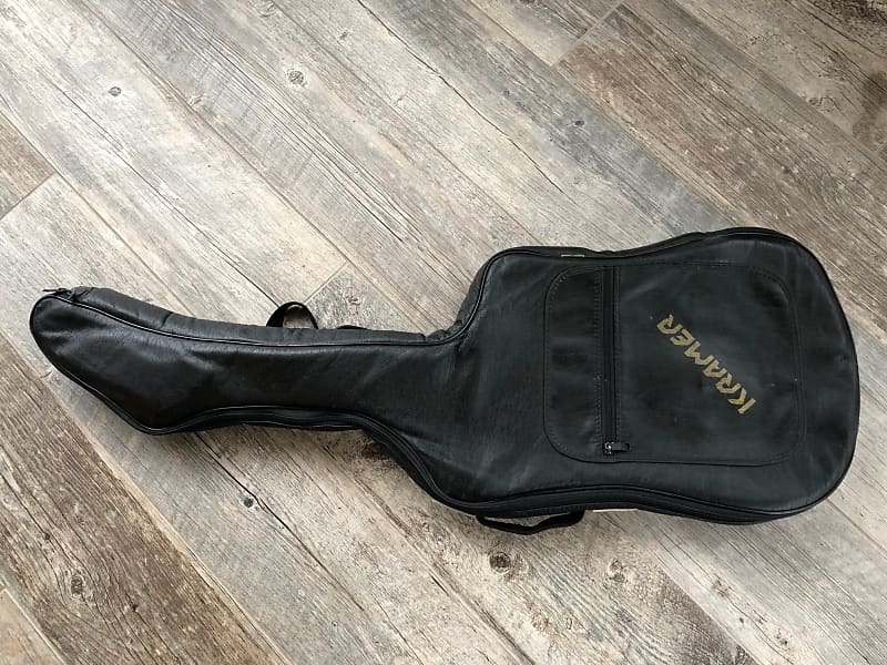 1980's Leather Style Kramer Guitar Gig Bag Reverb