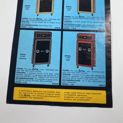 1968 Kustom Amplifier Catalog Case Candy Brochure image 3