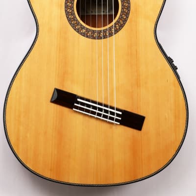 Agile Left Handed 7 String Multiscale Fan Fret Classical Acoustic Guitar Renaissance Classical 72527 EQ  CUT NA  LH image 1