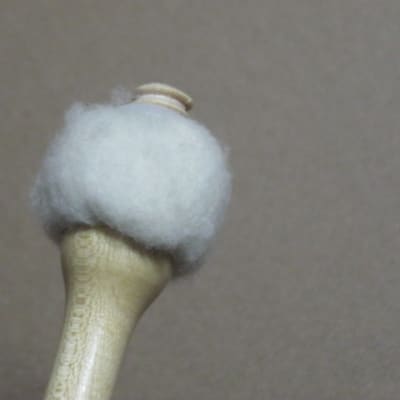ONE pair "new" old stock (felt heads have fuziness) Regal Tip 602SG (GOODMAN # 2) TIMPANI MALLETS, STACCATO - small hard inner core covered with two layers of felt -- rock hard maple handles (shaft), includes packaging image 9