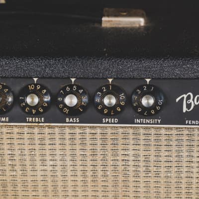 Fender 1966 Bandmaster Black Panel Tube Amplifier Head - Used image 7