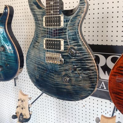 New PRS Paul Reed Smith Custom 24 Electric Guitar - Faded Whale Blue with PRS Hardshell Case image 2