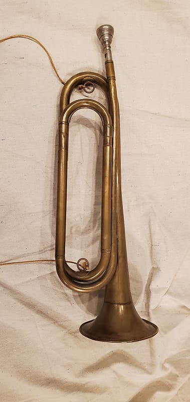 Vintage Official Boy Scout Brass Bugle by Rexcraft, In good condition