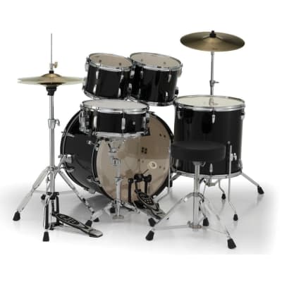 Pearl Roadshow 5pc Drum Set w/Hardware & Cymbals Jet Black RS525SC/C31 image 8