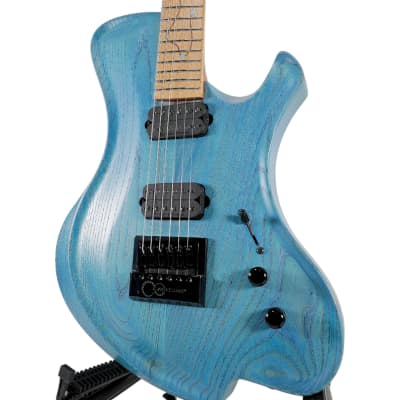 2023 O3 Guitars Xenon Blue Carve Top for sale