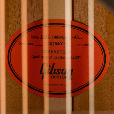 Gibson 1942 Banner J-45 Vintage Sunburst With Case image 9