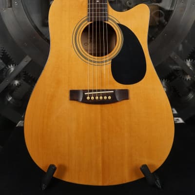 Franciscan ES7C-4 - Natural Made in Korea Electric Acoustic Guitar w/ Padded Gig Bag image 1