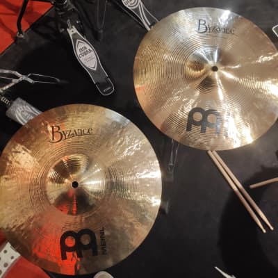 Meinl B14MH-B byzance brilliant hihat medium 14" image 1