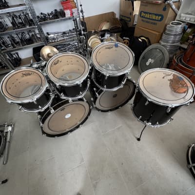 Yamaha Oak custom 22,22,10,12,13,16 drumkit (Japan) - Musashi black image 3