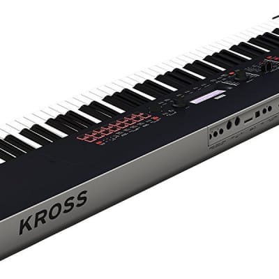 Korg KROSS288 Synthesizer 88 Note Dark Blue w/ Stand, Sustain Pedal, and Geartree Cloth image 3