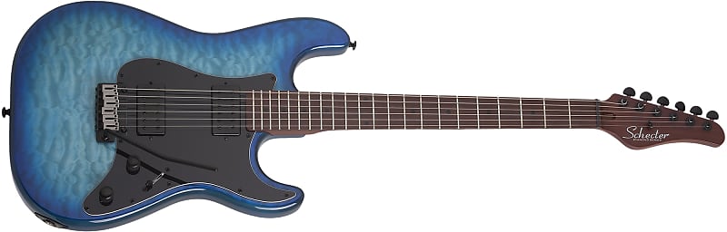 Schecter Traditional Pro Electric Guitar (Transparent Blue Burst) 866 image 1