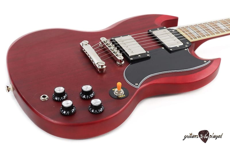 Epiphone Faded G-400 SG Electric Guitar - Worn Cherry | Reverb