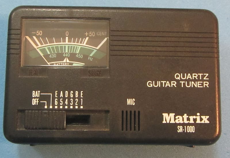 Matrix SR1000 Quartz guitar tuner Black Reverb