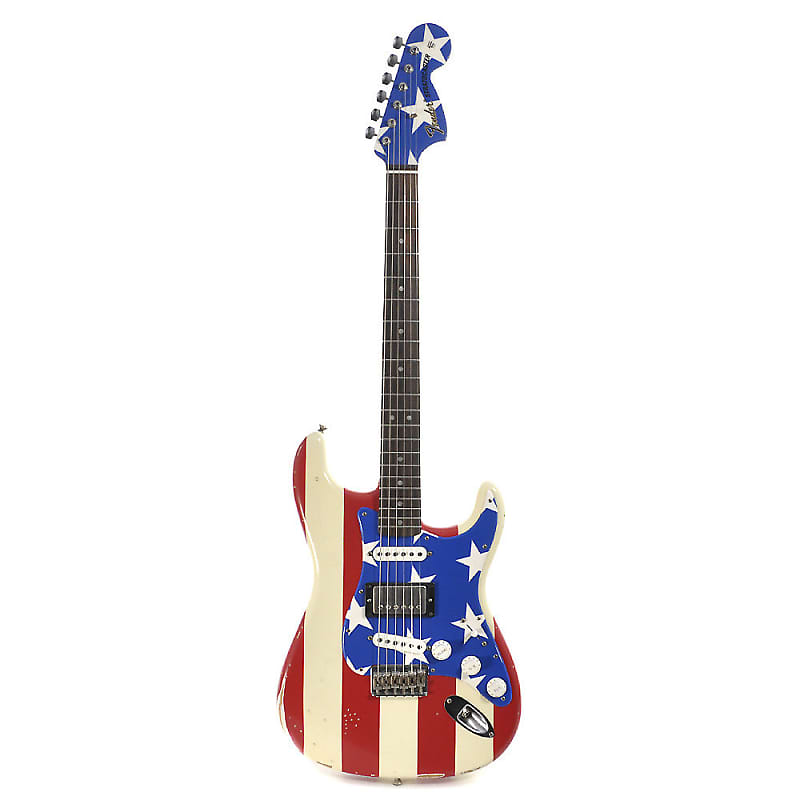 Fender Wayne Kramer Signature Stratocaster Red, White, and Blue 2011 image 1
