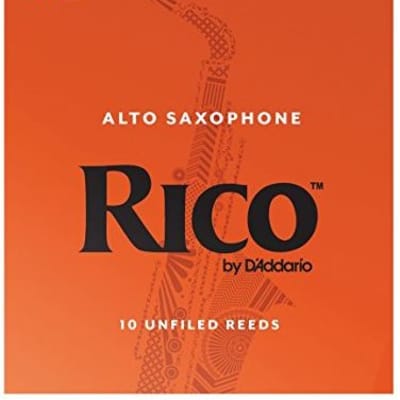 Rico Alto Saxophone Reeds Strength 2.5 - Box of 10 image 1