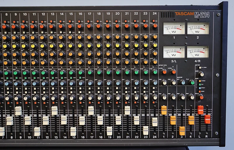 Tascam M-224 80's Vintage 24 Channel Analogue Mixer - 240V! | Reverb