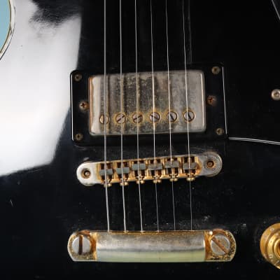 1970s AIMS Les Paul Custom Guitar Vintage - Black MIJ Japan image 6