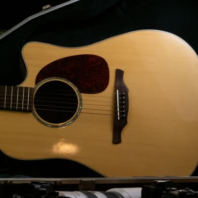 Alvarez 5020 C Mountain Deluxe  Spruce Top Rosewood Board n/oHard Shell Case1989  Natural gloss image 2