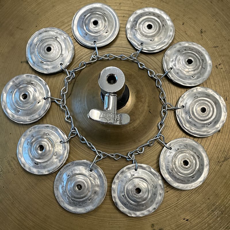 Upcycled Percussion Galvanized Steel Ching Ring Hi Hat Reverb