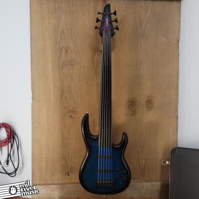 Carvin USA 6-String Fretless Electric Bass Blue Burst w/ HSC Used image 2