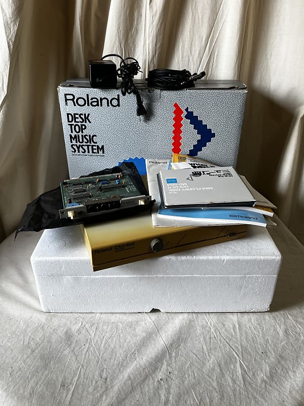 Roland CM-64 LA/PCM Sound Module and MPU-PC98II MIDI interface w/ box