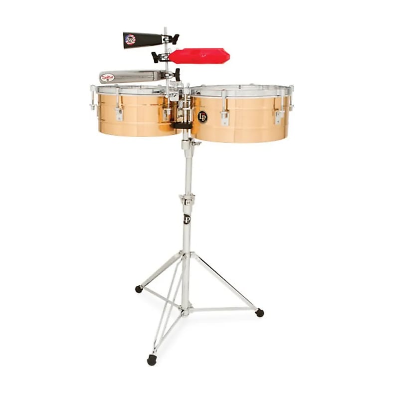 Latin Percussion LP Series LP257BZ Timbales Standard Bronze Reverb