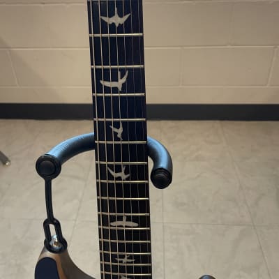 PRS SE Custom 24 7-String Guitar 2013 Royal Blue Flame Top w/DiMarzio's image 5