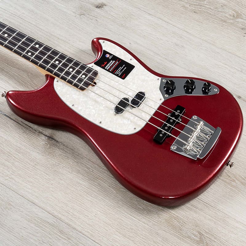 Fender American Performer Mustang Bass, Rosewood Fingerboard, Aubergine image 1