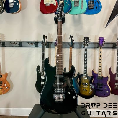 Schecter Custom Shop California Custom Pro Electric Guitar w/ Case-Black Pearl image 2
