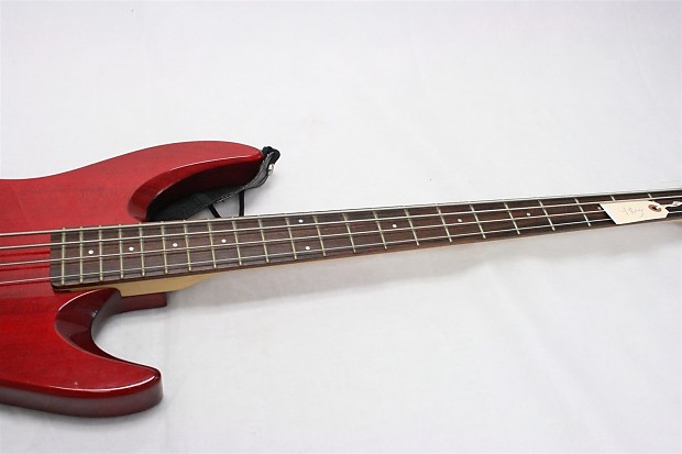 DeArmond Pilot 4-String Bass w/bag Transparent Red | Reverb