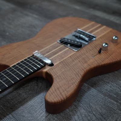 AIO TC1 Left-Handed Electric Guitar - Natural Walnut 001 image 6