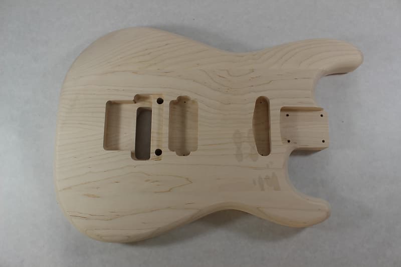 Unfinished Maple Hxs Guitar Body Fits Fender Strat Reverb 4051