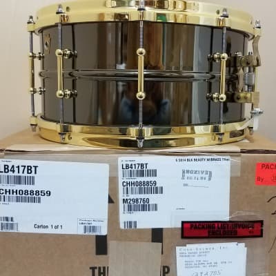 Ludwig 6.5x14" *In Stock Now* Black Beauty "Brass On Brass" Snare Drum Tube Lugs | NEW Authorized Dealer image 2