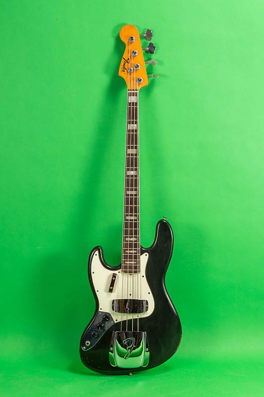 Fender Jazz Bass 1974 Black Reverb