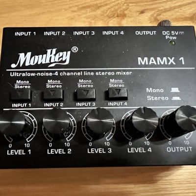 Moukey MAMX1 Audio Mixer 4 Channels Small Mini Audio Mixer F/S from JAPAN on sale