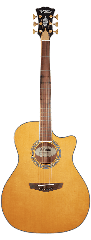 D'Angelico Excel Gramercy XT with Hardshell Case 2021 Vintage Natural image 1