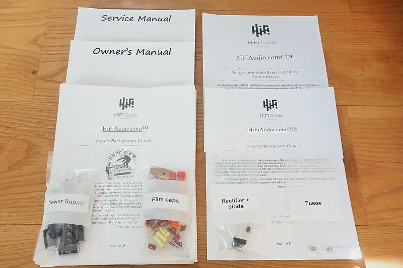 Marantz model 7 restoration kit filter capacitor repair rebuild fix  			