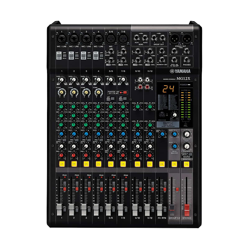Yamaha MG12X CV 12-Channel Analog Audio Mixer image 1
