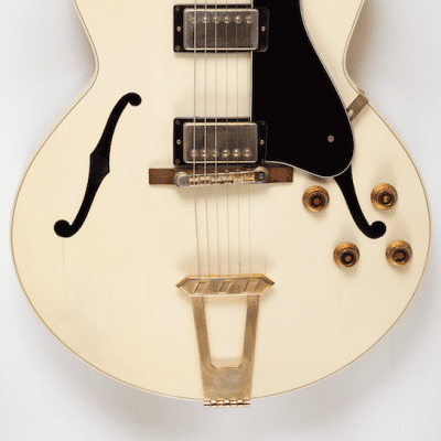 Immagine SOLD! 1987 Gibson ES-175 D in RARE aged white finish, Hollowbody electric guitar - 2