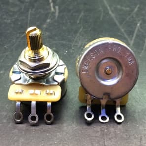 Emerson Custom Pro CTS 1 Meg Ohm Short Split Shaft Potentiometer