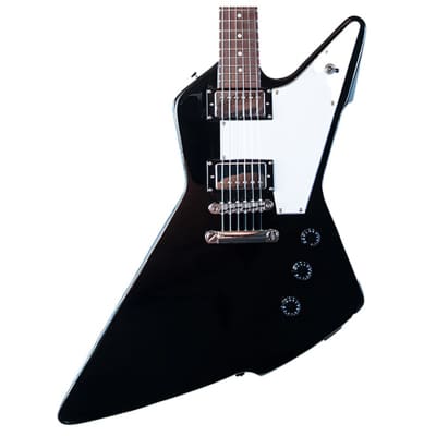 Explorer Style Wolf Guitars Australia Ventura 2022 - RIGHT HAND - Black Gloss -INCLUDES Pro Luthier Set Up And Custom Hard Case image 2