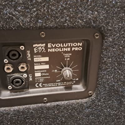 EBS EBS evolution neoline pro bass 2x12 speaker mid 90's - Black carpet image 4