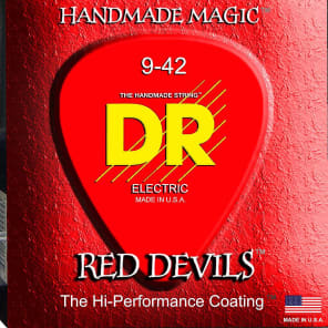 DR RDE-9 Red Devils K3 Coated Electric Guitar Strings - Light (9-42)