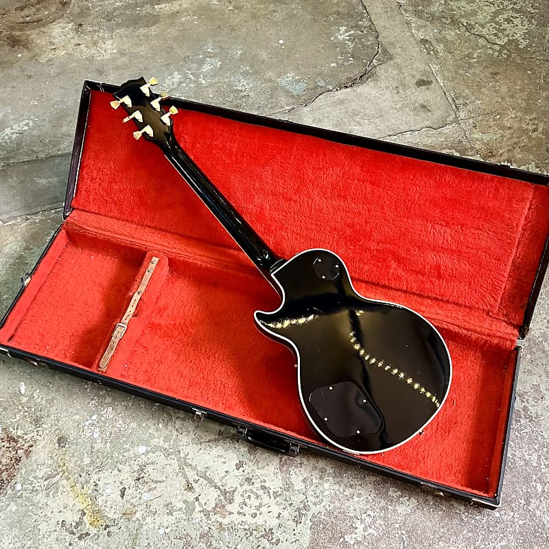 Burny Les Paul Custom Black 3PU RLC-75 VH-1 Made In Japan